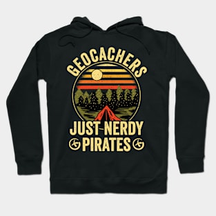 Geocacher Just Nerdy Pirates Geocaching Hoodie